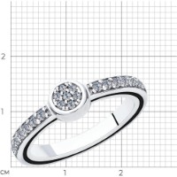 Inel SOLOVOV JEWELRY 94-110-01642-1 s.18,5 3,7g imaginea #2 — magazin online Desire.md