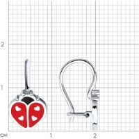 Cercei SOLOVOV JEWELRY 94-120-02166-1 1,53g imaginea #3 — magazin online Desire.md