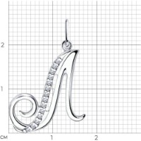 Pandantiv SOLOVOV JEWELRY 94-130-01406-1 1,47g imaginea #2 — magazin online Desire.md