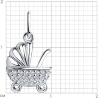 Pandantiv SOLOVOV JEWELRY 94-130-01164-1 0,79g imaginea #2 — magazin online Desire.md