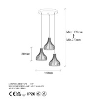 Lustră Opviq Telyildo 12175 imaginea #6 — magazin online Desire.md