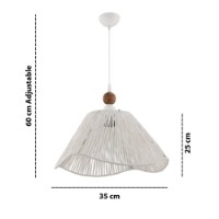 Lustră Opviq Sukne W White Brown imaginea #3 — magazin online Desire.md