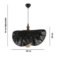 Lustră Opviq Taco W Black Brown imaginea #3 — magazin online Desire.md
