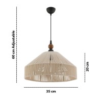 Lustră Opviq Tartan W Ecru Brown imaginea #3 — magazin online Desire.md