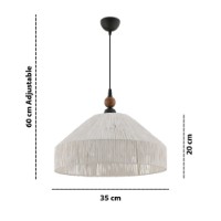 Люстра Opviq Tartan W White Brown фото №3 — интернет-магазин Desire.md