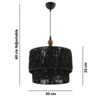 Lustră Opviq Vnoreny W Black Brown imaginea #3 — magazin online Desire.md