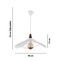 Lustră Opviq Vejce White Brown imaginea #3 — magazin online Desire.md