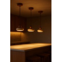 Люстра Opviq Round Walnut фото №3 — интернет-магазин Desire.md