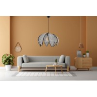 Люстра Opviq Tulip Hazeran Grey