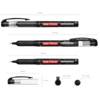 Pix roller ErichKrause Metrix 0.5mm Black (45480) imaginea #2 — magazin online Desire.md