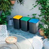Coș de gunoi Curver Koral 47L Black/Blue (263969) imaginea #2 — magazin online Desire.md