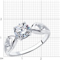 Inel SOLOVOV JEWELRY 94-110-00741-1 s.18 2,02g imaginea #3 — magazin online Desire.md