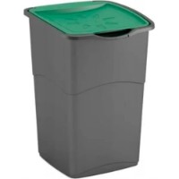 Coș de gunoi Curver Koral 47L Black/Green (263997)