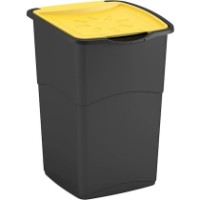 Урна Curver Koral 47L Black/Yellow (263996)