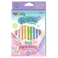 Set carioci Colorino Pastel Glitter 6pcs (82565PTR)