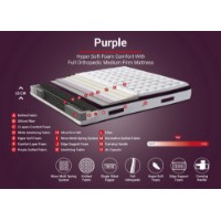 Saltea ortopedica Hanah Home Purple 150x200 cm Double Size Padded Soft Mattress imaginea #6 — magazin online Desire.md