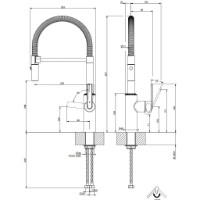 Baterie bucătărie Gessi Segni 60960-31 imaginea #2 — magazin online Desire.md