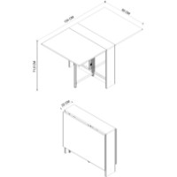 Обеденный стол Bofigo 34-21-14 Sapphire Oak фото №3 — интернет-магазин Desire.md