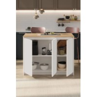 Обеденный стол Bofigo 34-18-41 Sapphire Oak/White фото №5 — интернет-магазин Desire.md