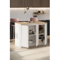 Обеденный стол Bofigo 34-18-41 Sapphire Oak/White фото №7 — интернет-магазин Desire.md