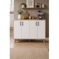 Буфет Bofigo 12-78-41 Sapphire Oak/White фото №4 — интернет-магазин Desire.md