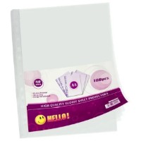 File protectie pentru documente Hello A4 Glossy 100pcs (H4101)