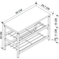 Обувница Bofigo 18-07-14 Sapphire Oak фото №5 — интернет-магазин Desire.md