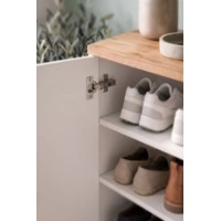 Обувница Bofigo 18-16-41 Sapphire Oak/White фото №4 — интернет-магазин Desire.md