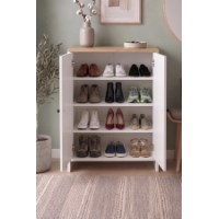 Обувница Bofigo 18-16-41 Sapphire Oak/White фото №2 — интернет-магазин Desire.md
