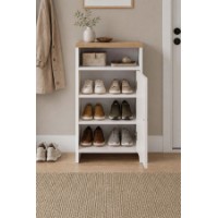 Обувница Bofigo 18-18-41 Sapphire Oak/White фото №3 — интернет-магазин Desire.md