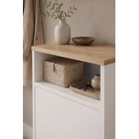 Обувница Bofigo 18-18-41 Sapphire Oak/White фото №4 — интернет-магазин Desire.md