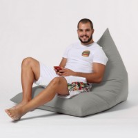 Кресло-мешок Atelier Del Sofa Pyramid Big Bed Pouf Fume фото №4 — интернет-магазин Desire.md