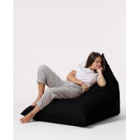 Fotoliu puf Atelier Del Sofa Pyramid Big Bed Pouf Black imaginea #2 — magazin online Desire.md
