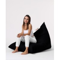 Fotoliu puf Atelier Del Sofa Pyramid Big Bed Pouf Black imaginea #5 — magazin online Desire.md