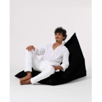Fotoliu puf Atelier Del Sofa Pyramid Big Bed Pouf Black imaginea #10 — magazin online Desire.md