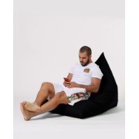 Fotoliu puf Atelier Del Sofa Pyramid Big Bed Pouf Black imaginea #12 — magazin online Desire.md