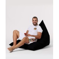 Fotoliu puf Atelier Del Sofa Pyramid Big Bed Pouf Black imaginea #13 — magazin online Desire.md