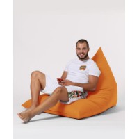 Fotoliu fără carcasă Atelier Del Sofa Pyramid Big Bed Pouf Orange imaginea #14 — magazin online Desire.md