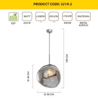 Lustră Opviq L1259 Chrome imaginea #3 — magazin online Desire.md