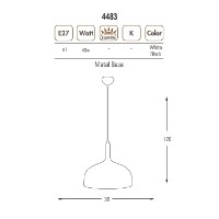 Lustră Opviq L1456 Black imaginea #5 — magazin online Desire.md