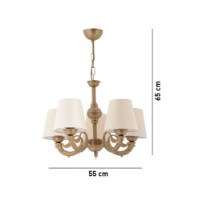 Люстра Opviq Fiona Cream Gold фото №4 — интернет-магазин Desire.md