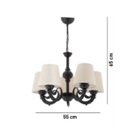 Люстра Opviq Fiona Cream Black фото №4 — интернет-магазин Desire.md