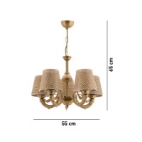 Lustră Opviq Fiona Hazeran Gold imaginea #4 — magazin online Desire.md