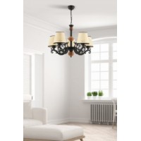 Lustră Opviq Fiona Coral Wood Black White Cream