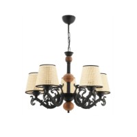 Lustră Opviq Fiona Coral Wood Black White Cream imaginea #2 — magazin online Desire.md