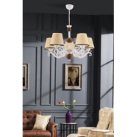 Lustră Opviq Fiona Coral Wood White Cream