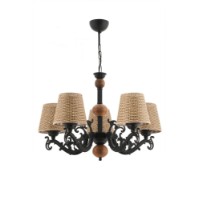 Lustră Opviq Fiona Hazeran Wood Black White Natural imaginea #2 — magazin online Desire.md