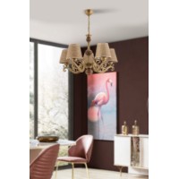 Lustră Opviq Fiona Hazeran Gold White Natural
