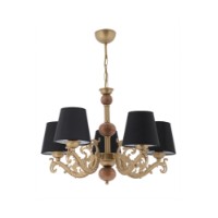 Lustră Opviq Fiona Wood Black Gold Brown imaginea #2 — magazin online Desire.md