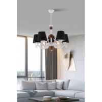 Люстра Opviq Fiona Wood Black White Brown